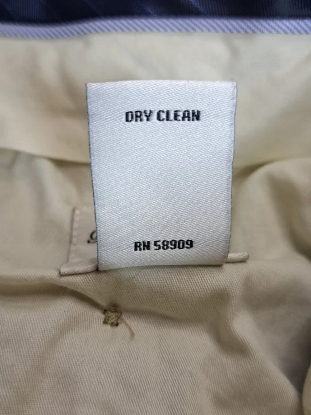 Men's Light Blue Linen-Blend Chinos